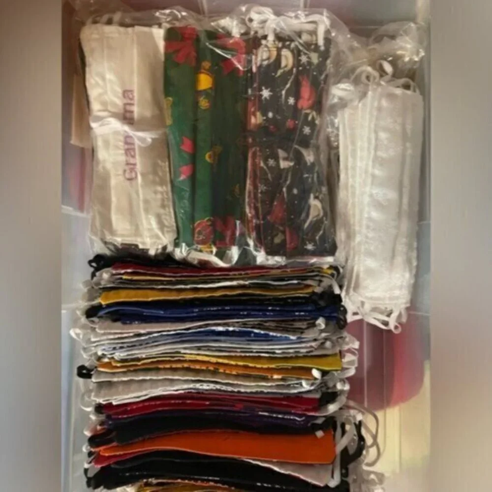 117 Assorted Adult Facemasks Handmade